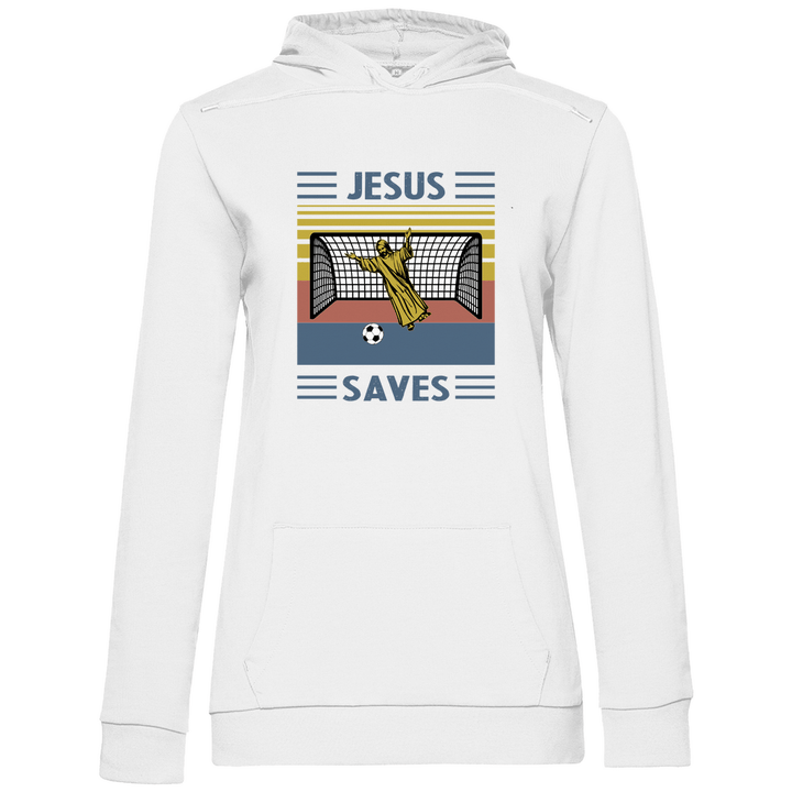 Jesus Saves - Damen Hoodie - Textilzauber