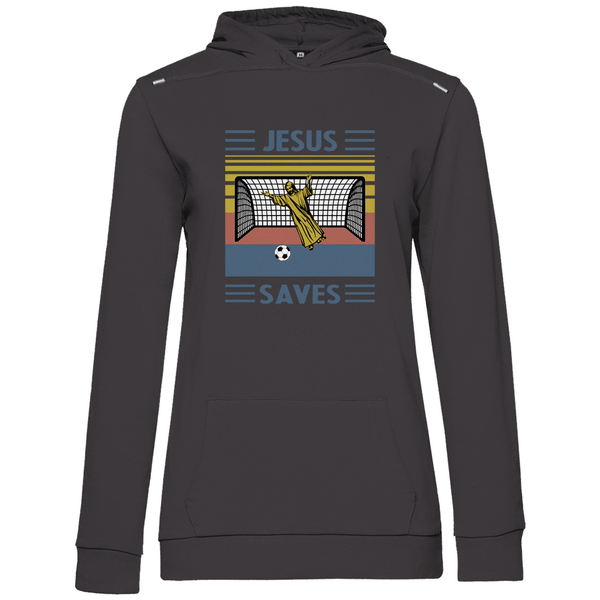 Jesus Saves - Damen Hoodie - Textilzauber