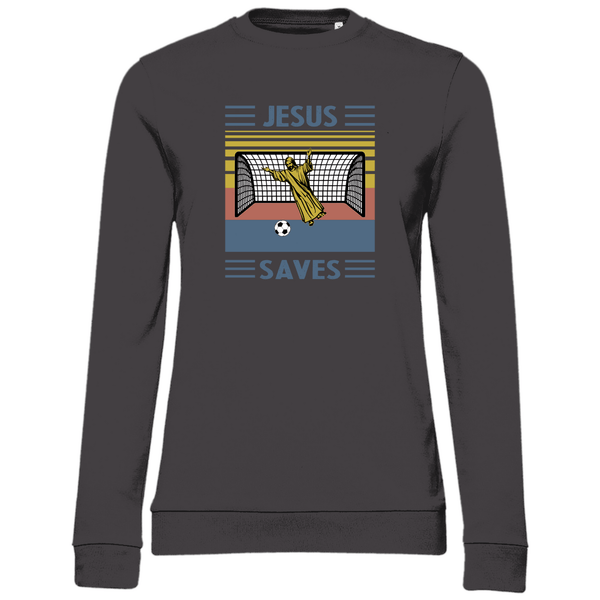 Jesus Saves - Damen Sweatshirt - Textilzauber