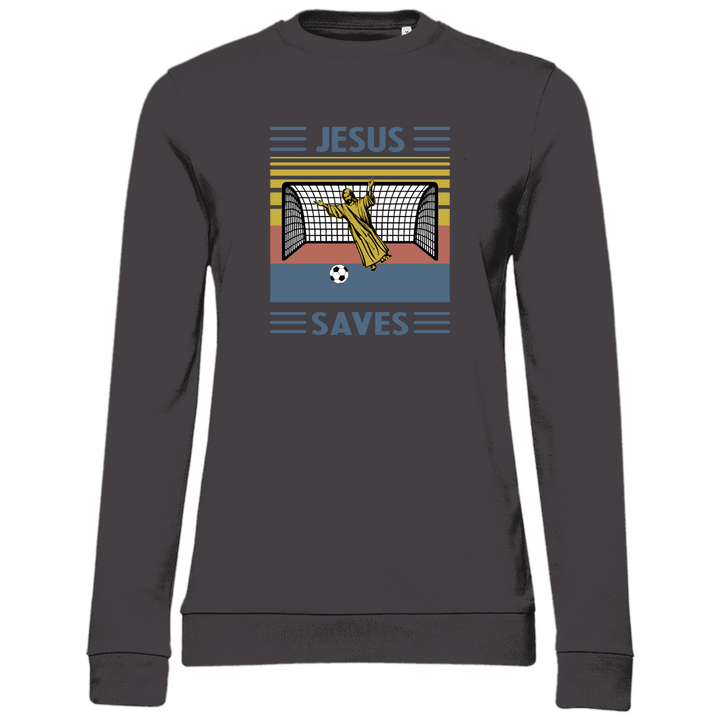 Jesus Saves - Damen Sweatshirt - Textilzauber