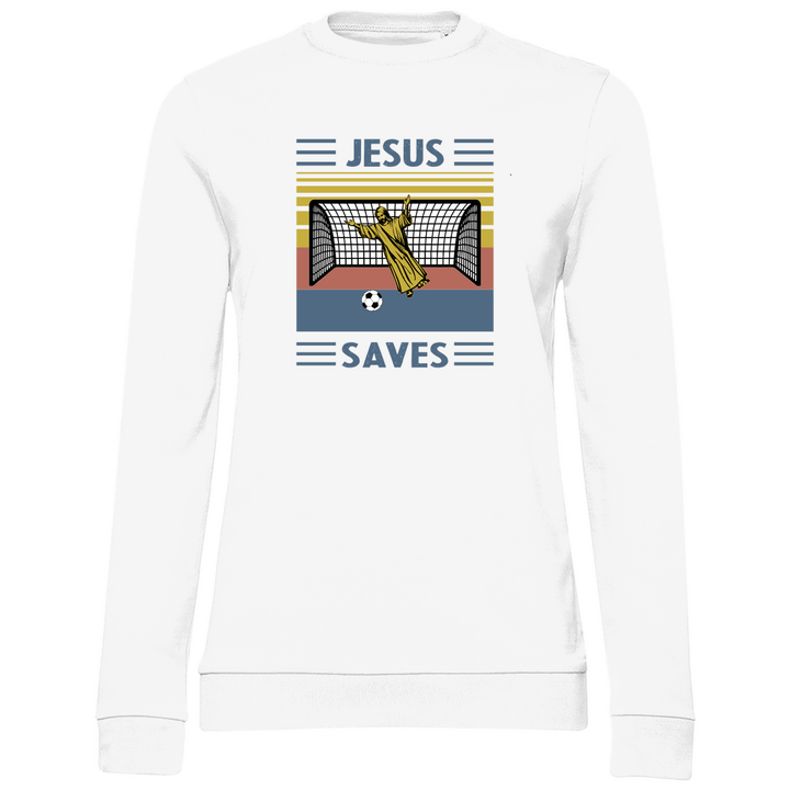 Jesus Saves - Damen Sweatshirt - Textilzauber
