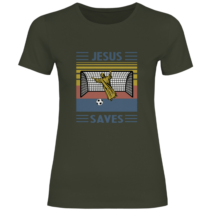 Jesus Saves - Damen T - Shirt - Textilzauber