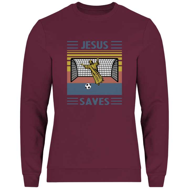 Jesus Saves - Herren Sweatshirt - Textilzauber