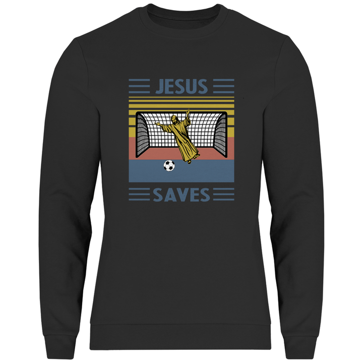 Jesus Saves - Herren Sweatshirt - Textilzauber