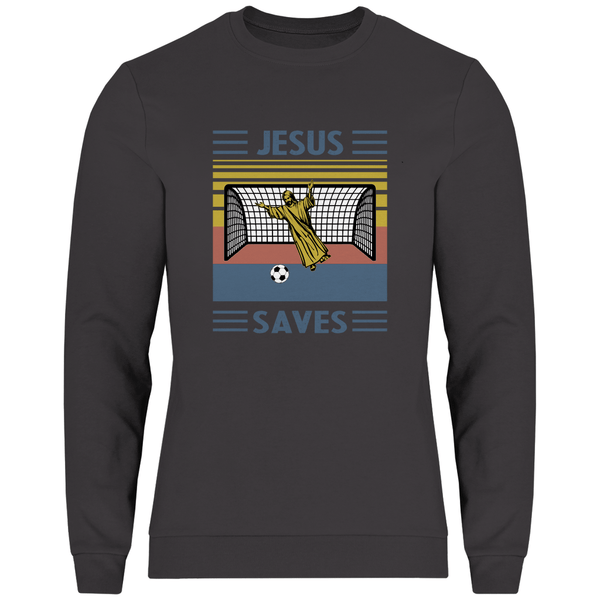 Jesus Saves - Herren Sweatshirt - Textilzauber