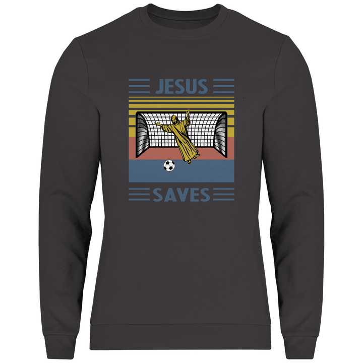 Jesus Saves - Herren Sweatshirt - Textilzauber