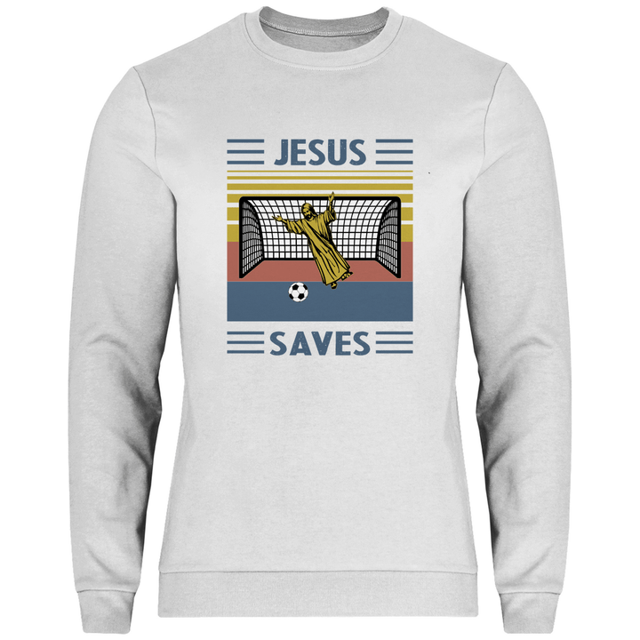 Jesus Saves - Herren Sweatshirt - Textilzauber