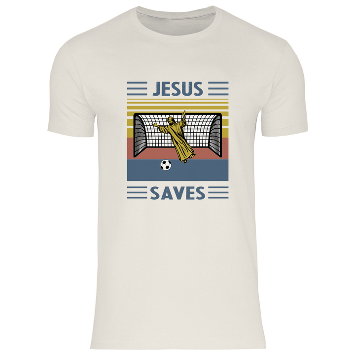 Jesus Saves - Herren T - Shirt - Textilzauber
