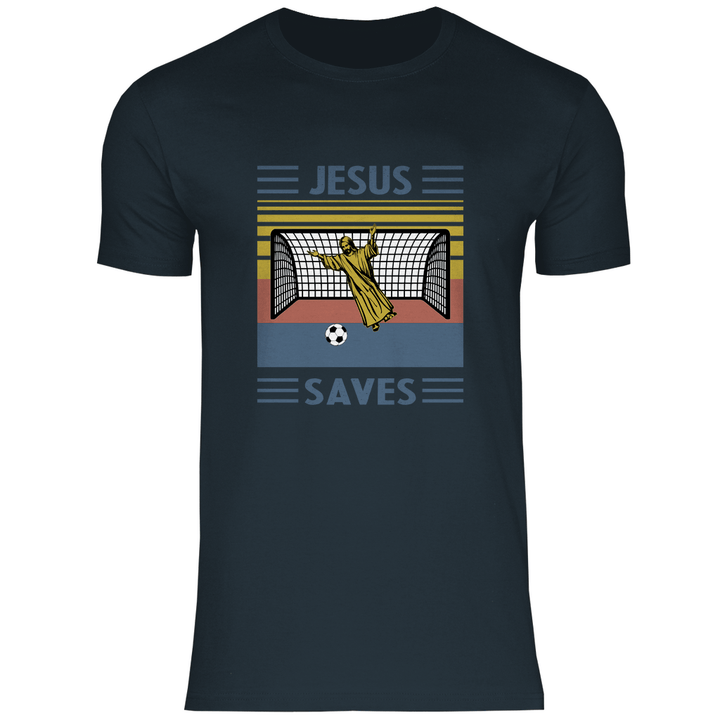 Jesus Saves - Herren T - Shirt - Textilzauber