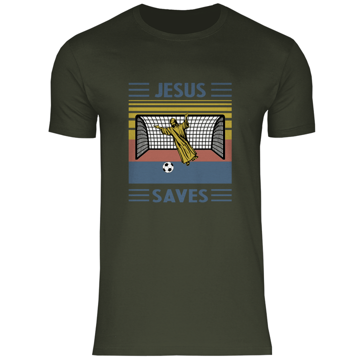 Jesus Saves - Herren T - Shirt - Textilzauber