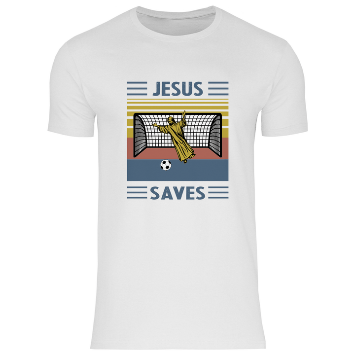 Jesus Saves - Herren T - Shirt - Textilzauber