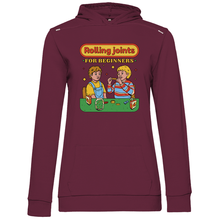 Joints drehen für Anfänger - Damen Hoodie - Textilzauber