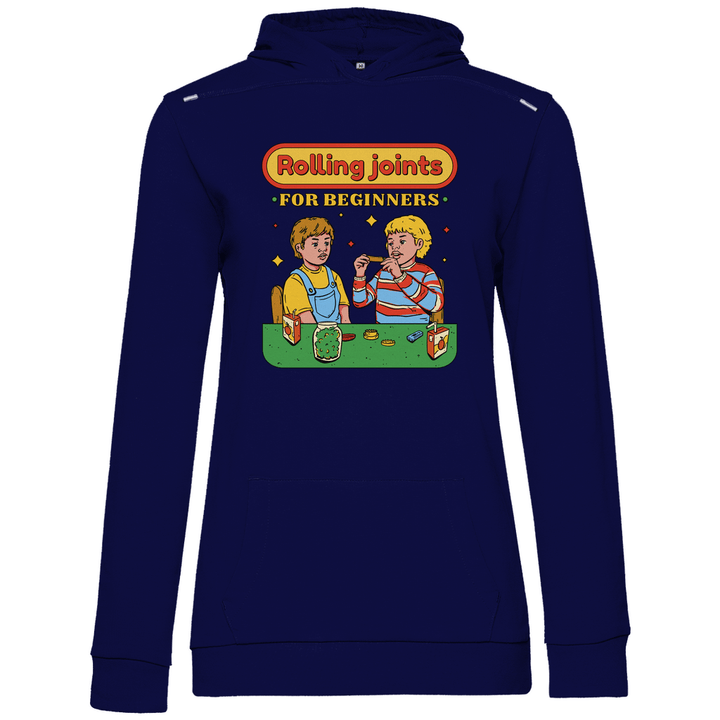 Joints drehen für Anfänger - Damen Hoodie - Textilzauber
