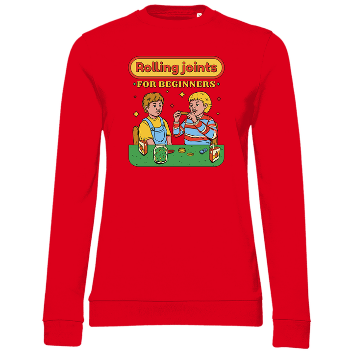 Joints drehen für Anfänger - Damen Sweatshirt - Textilzauber