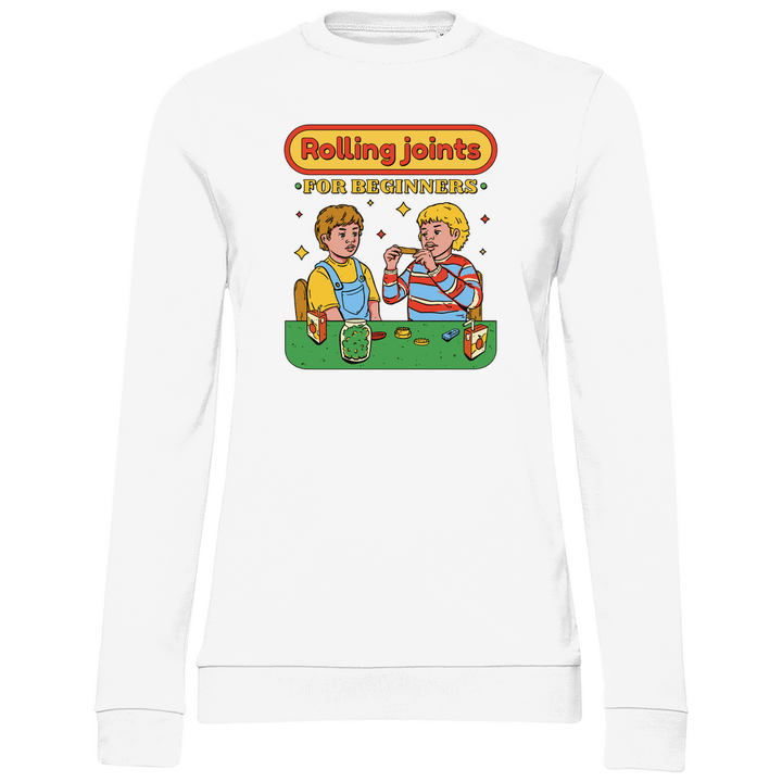 Joints drehen für Anfänger - Damen Sweatshirt - Textilzauber