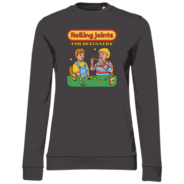 Joints drehen für Anfänger - Damen Sweatshirt - Textilzauber