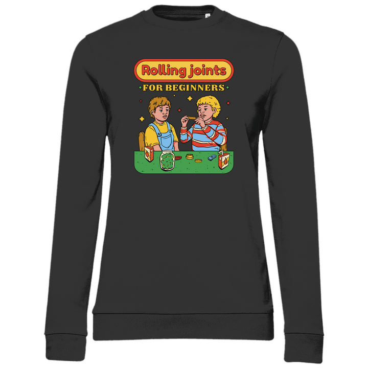 Joints drehen für Anfänger - Damen Sweatshirt - Textilzauber