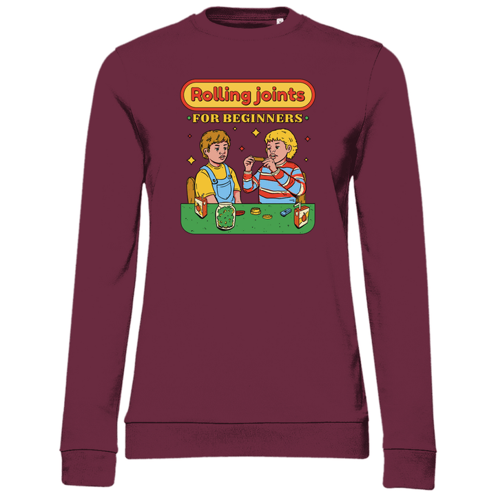Joints drehen für Anfänger - Damen Sweatshirt - Textilzauber