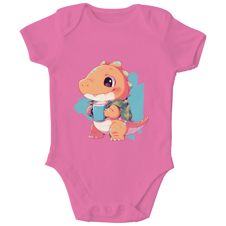 Kakao - Dino Bio Baby - Body - Textilzauber