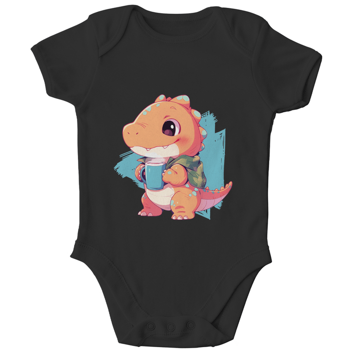 Kakao - Dino Bio Baby - Body - Textilzauber