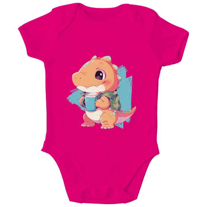 Kakao - Dino Bio Baby - Body - Textilzauber
