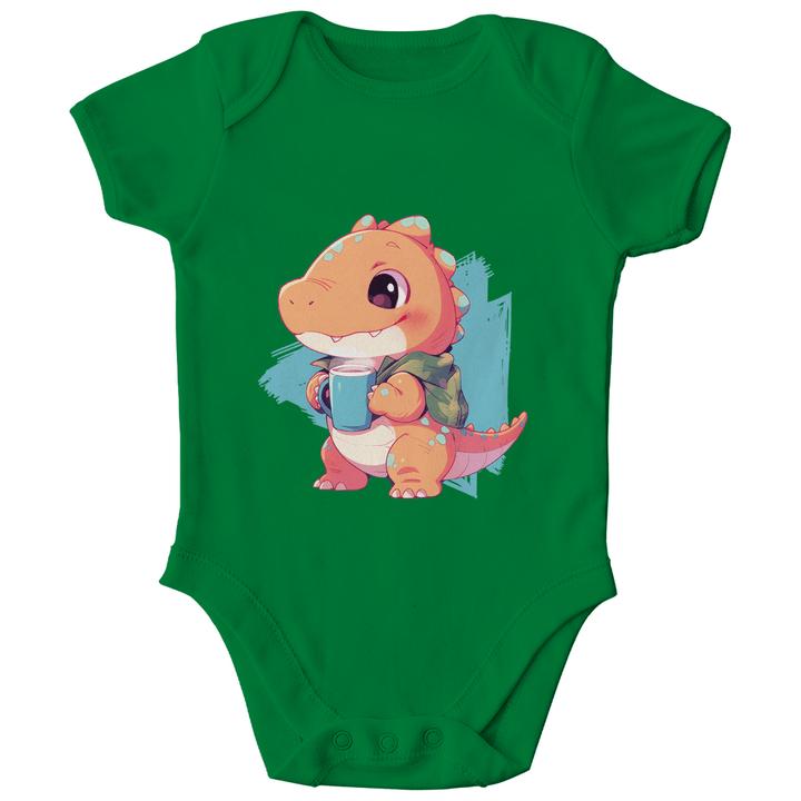 Kakao - Dino Bio Baby - Body - Textilzauber