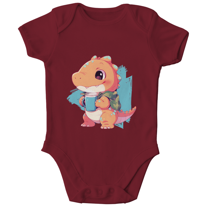 Kakao - Dino Bio Baby - Body - Textilzauber