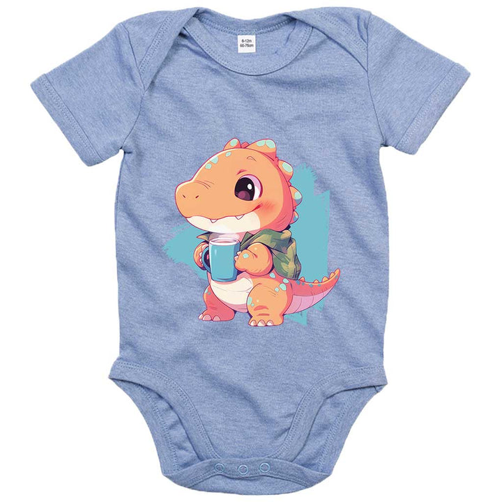 Kakao - Dino Bio Baby - Body - Textilzauber