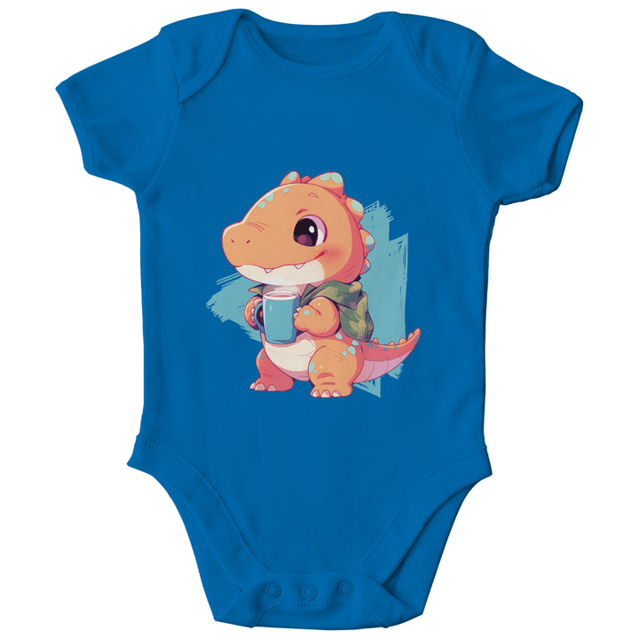 Kakao - Dino Bio Baby - Body - Textilzauber