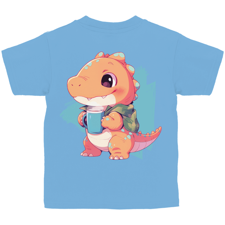 Kakao - Dino Kinder T - Shirt mit Rückendruck - Textilzauber