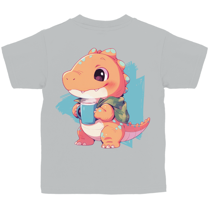 Kakao - Dino Kinder T - Shirt mit Rückendruck - Textilzauber