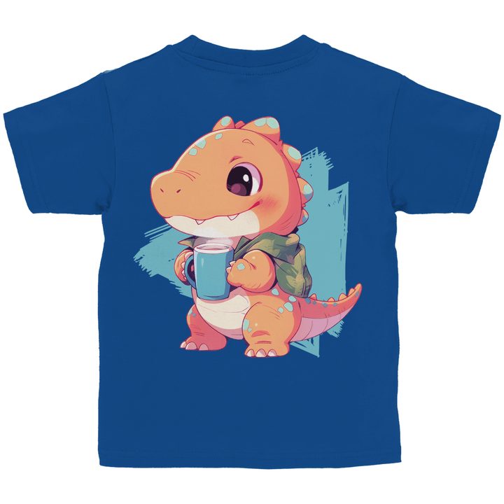 Kakao - Dino Kinder T - Shirt mit Rückendruck - Textilzauber