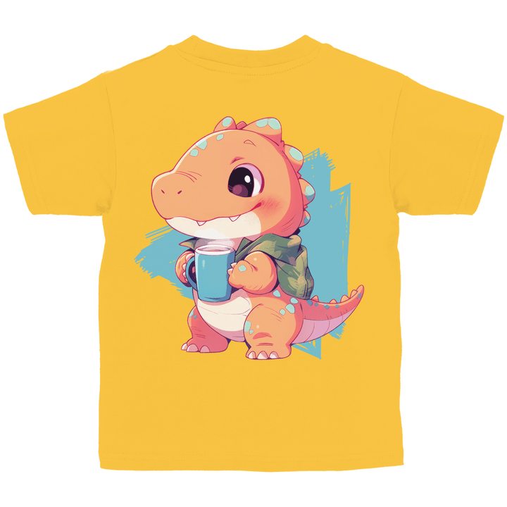 Kakao - Dino Kinder T - Shirt mit Rückendruck - Textilzauber