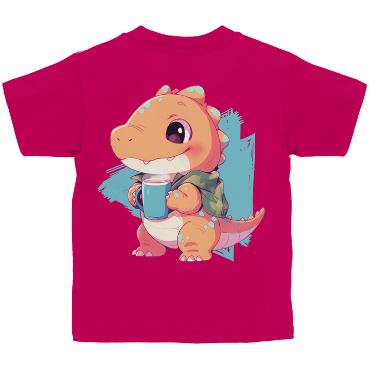 Kakao - Dino Kinder T - Shirt mit Rückendruck - Textilzauber