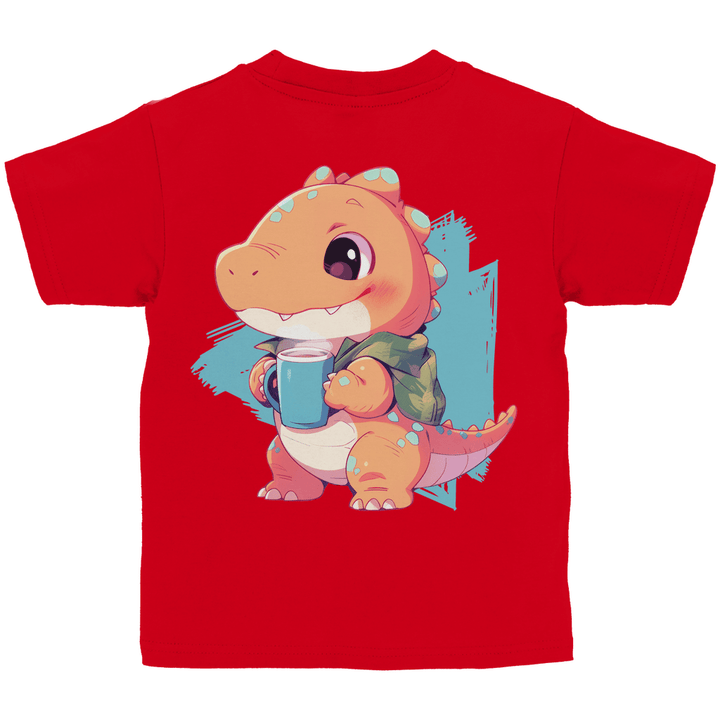 Kakao - Dino Kinder T - Shirt mit Rückendruck - Textilzauber
