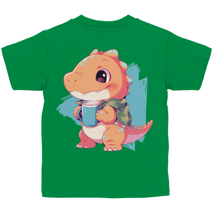 Kakao - Dino Kinder T - Shirt mit Rückendruck - Textilzauber