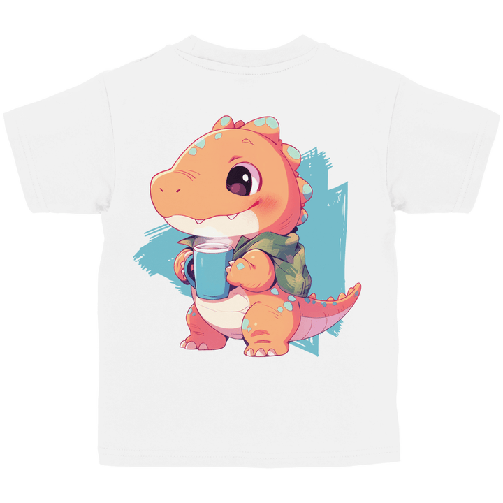 Kakao - Dino Kinder T - Shirt mit Rückendruck - Textilzauber