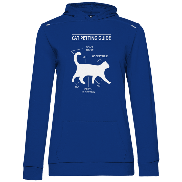 Katzen - Streicheln - Guide - Damen Hoodie - Textilzauber