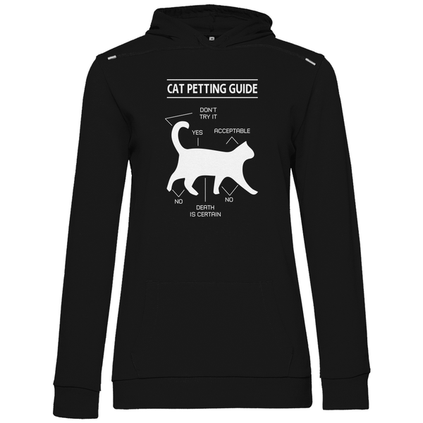 Katzen - Streicheln - Guide - Damen Hoodie - Textilzauber