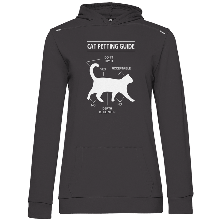 Katzen - Streicheln - Guide - Damen Hoodie - Textilzauber