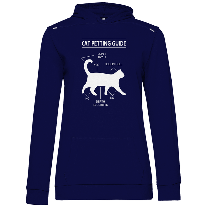 Katzen - Streicheln - Guide - Damen Hoodie - Textilzauber
