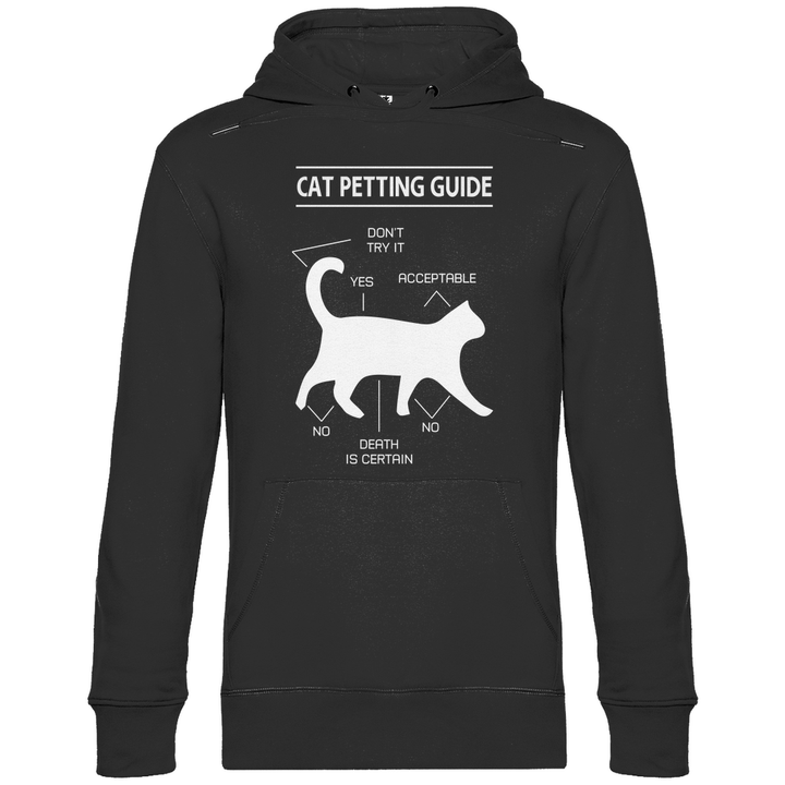 Katzen - Streicheln - Guide - Herren Hoodie - Textilzauber