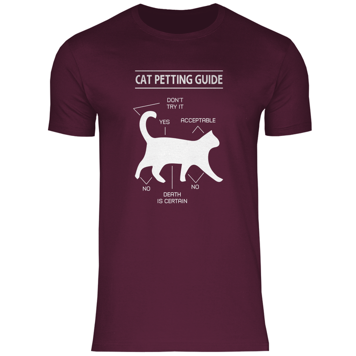 Katzen - Streicheln - Guide - Herren T - Shirt - Textilzauber