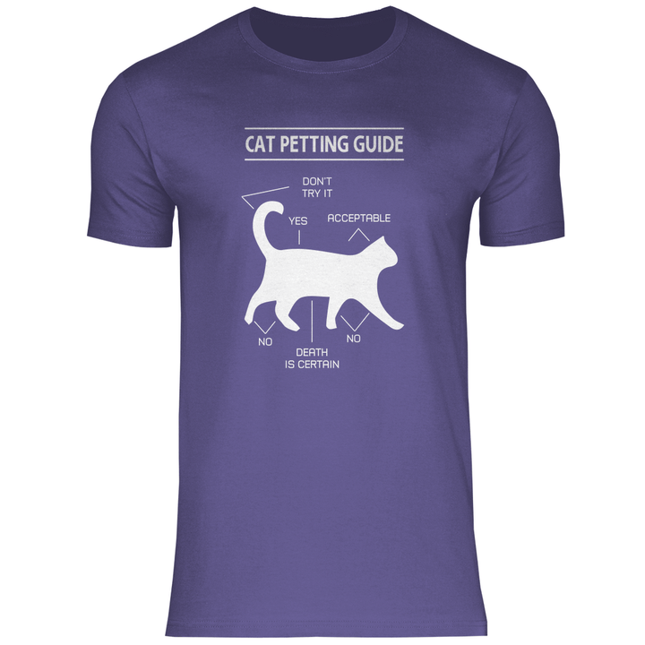 Katzen - Streicheln - Guide - Herren T - Shirt - Textilzauber
