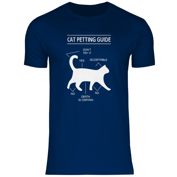 Katzen - Streicheln - Guide - Herren T - Shirt - Textilzauber