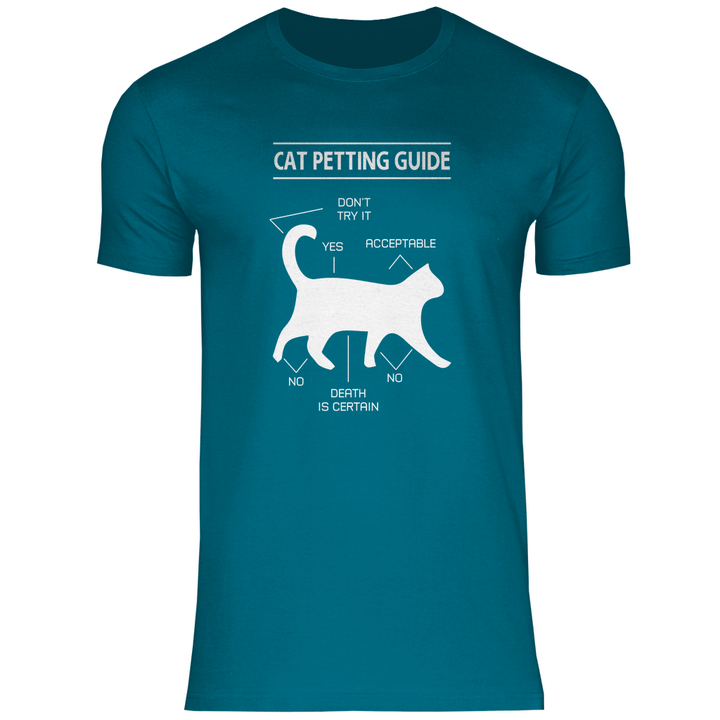 Katzen - Streicheln - Guide - Herren T - Shirt - Textilzauber