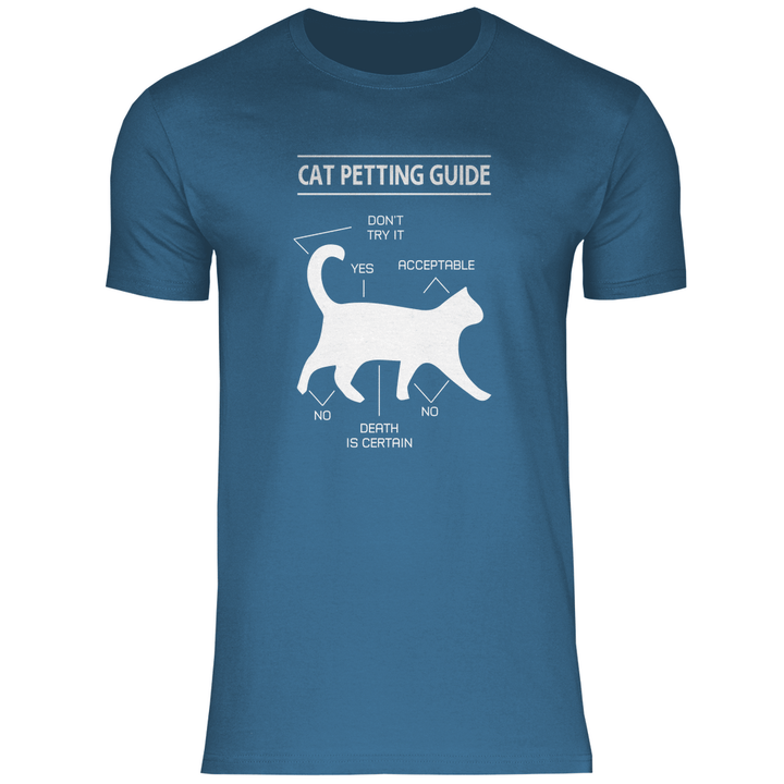 Katzen - Streicheln - Guide - Herren T - Shirt - Textilzauber