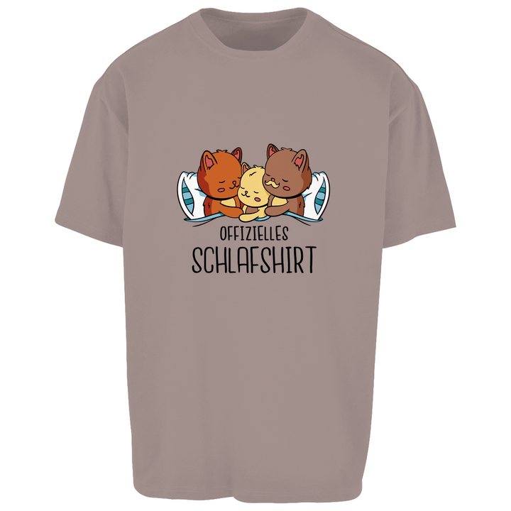 Katzenfamilie - Oversize Schlafshirt