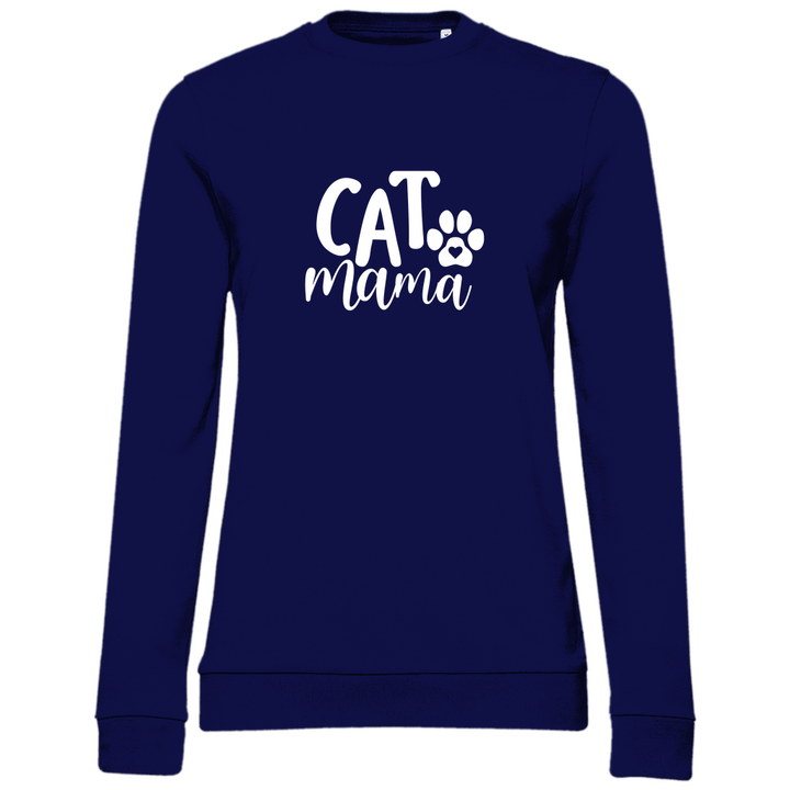 Katzenmama - Damen Sweatshirt - Textilzauber