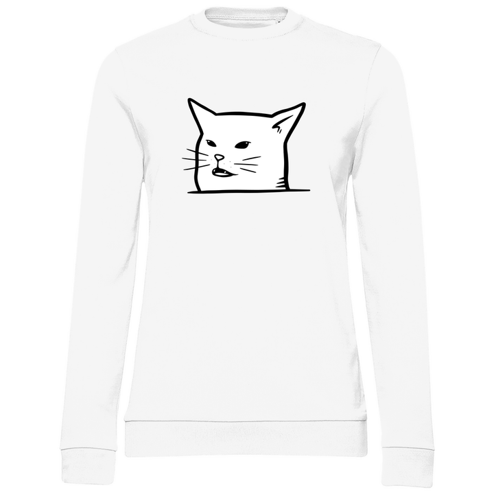 Katzenmeme - Damen Sweatshirt - Textilzauber